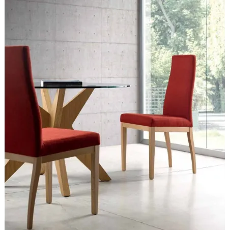 Silla moderna tapizada Magic