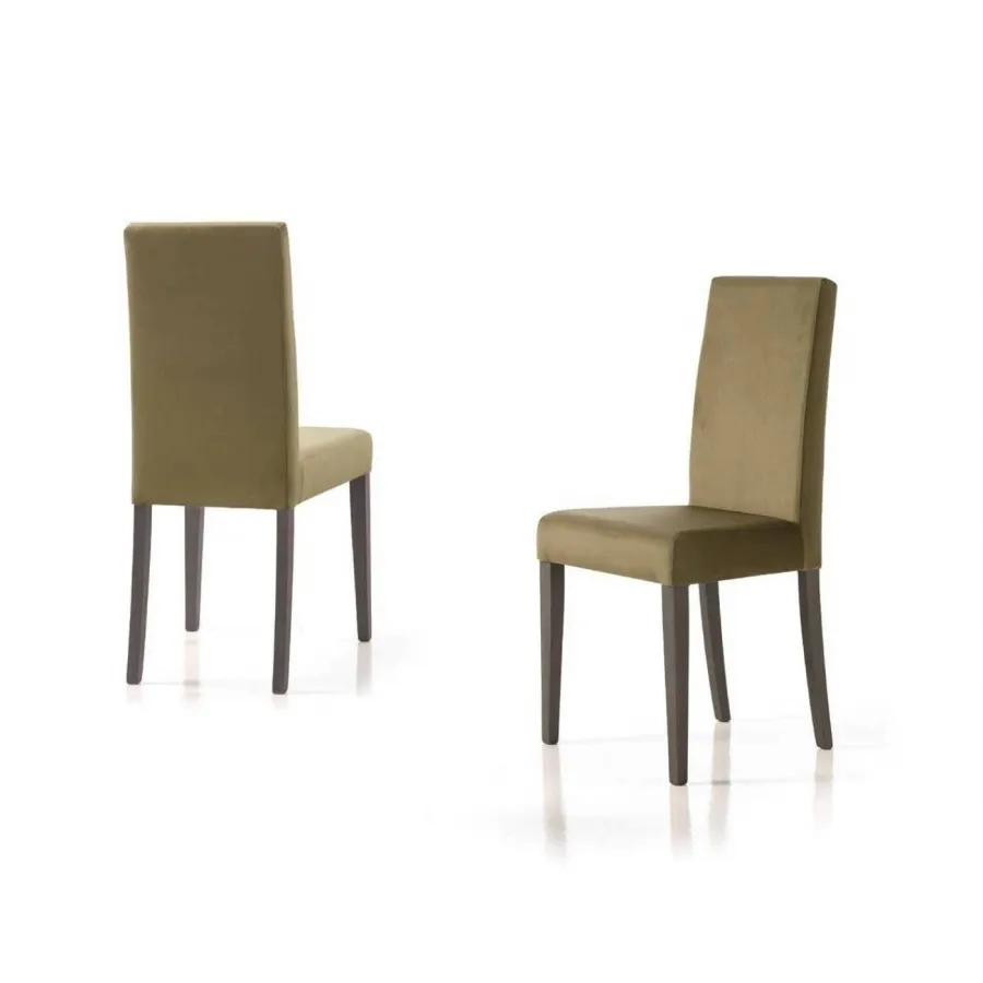 Silla tapizada pata recta Venus