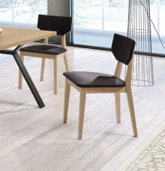 Silla Domus en madera de haya personalizable