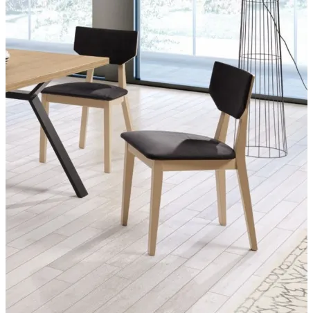 Silla Domus en madera de haya personalizable