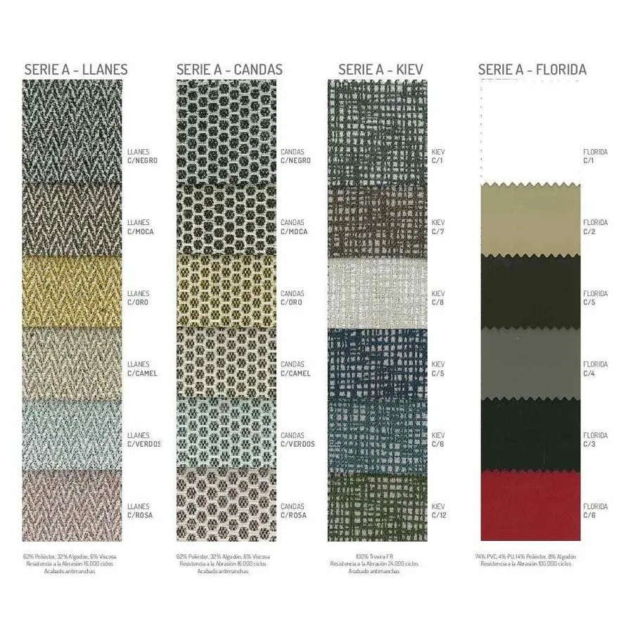 Sillón tapizado Artis con estructura metálica personalizable