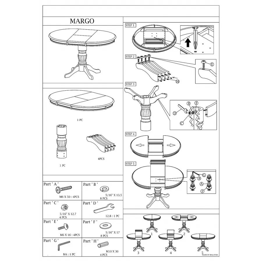 MESA COMEDOR ILORA EXTENSIBLE