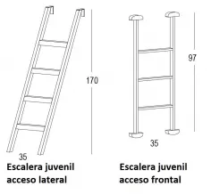 ESCALERA METÁLICA LITERA 2