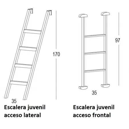 ESCALERA METÁLICA LITERA