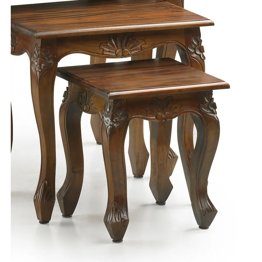 MESA CENTRO VINTAGE SET 3 PIEZAS en Mueblesguadalhorce.es