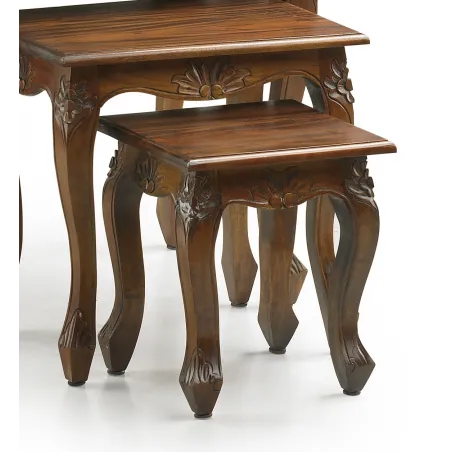 MESA CENTRO VINTAGE SET 3 PIEZAS en Mueblesguadalhorce.es