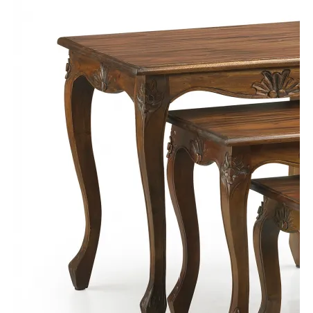 MESA CENTRO VINTAGE SET 3 PIEZAS en Mueblesguadalhorce.es