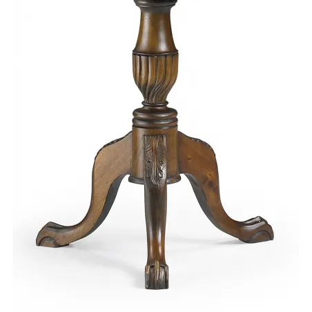 MESA VINTAGE REDONDA CHIPPENDALE 2 CAJONES en Mueblesguadalhorce.es