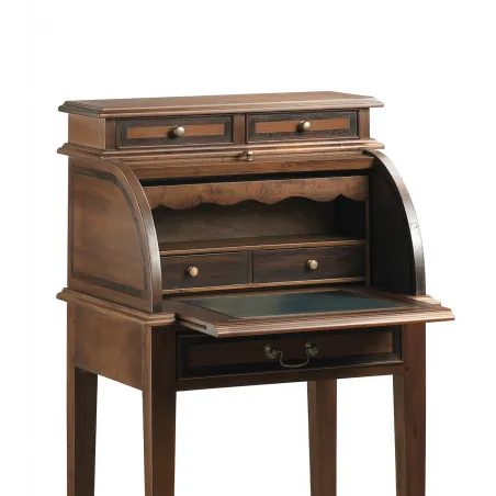 ESCRITORIO VINTAGE PEQUEÑO CON PERSIANA + BANDEJA EXTRAIBLE en Mueblesguadalhorce.es