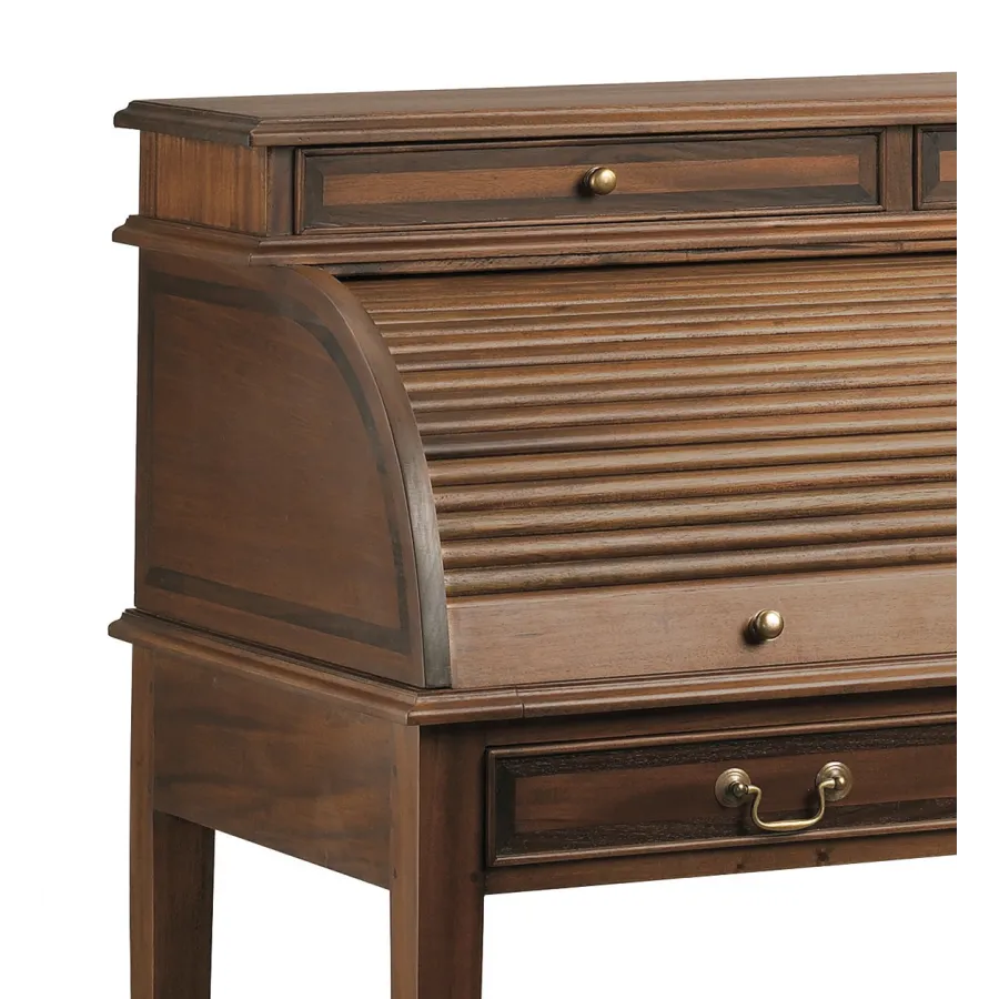 ESCRITORIO VINTAGE GRANDE CON PERSIANA + BANDEJA EXTRAIBLE en Mueblesguadalhorce.es