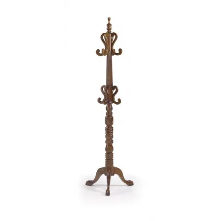 PERCHERO VINTAGE GIRATORIO 8 COLGADORES DE MADERA en Mueblesguadalhorce.es