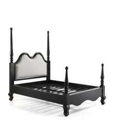 CAMA VINTAGE NEGRA en Mueblesguadalhorce.es