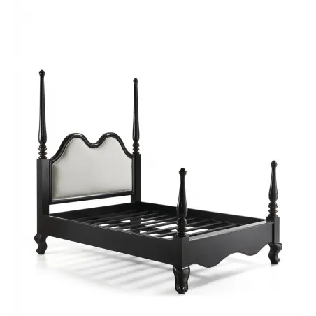 CAMA VINTAGE NEGRA en Mueblesguadalhorce.es
