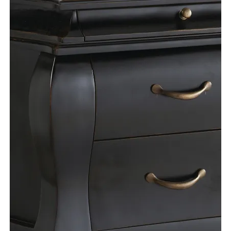 COMODA VINTAGE NEGRA 4 CAJONES en Mueblesguadalhorce.es