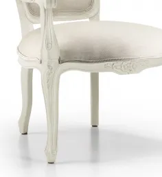 SILLON VINTAGE LOUIS BLANCO TAPIZADO en Mueblesguadalhorce.es 2