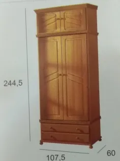 Armario 2 puertas macizas modelo Provenza en Mueblesguadalhorce.es 2