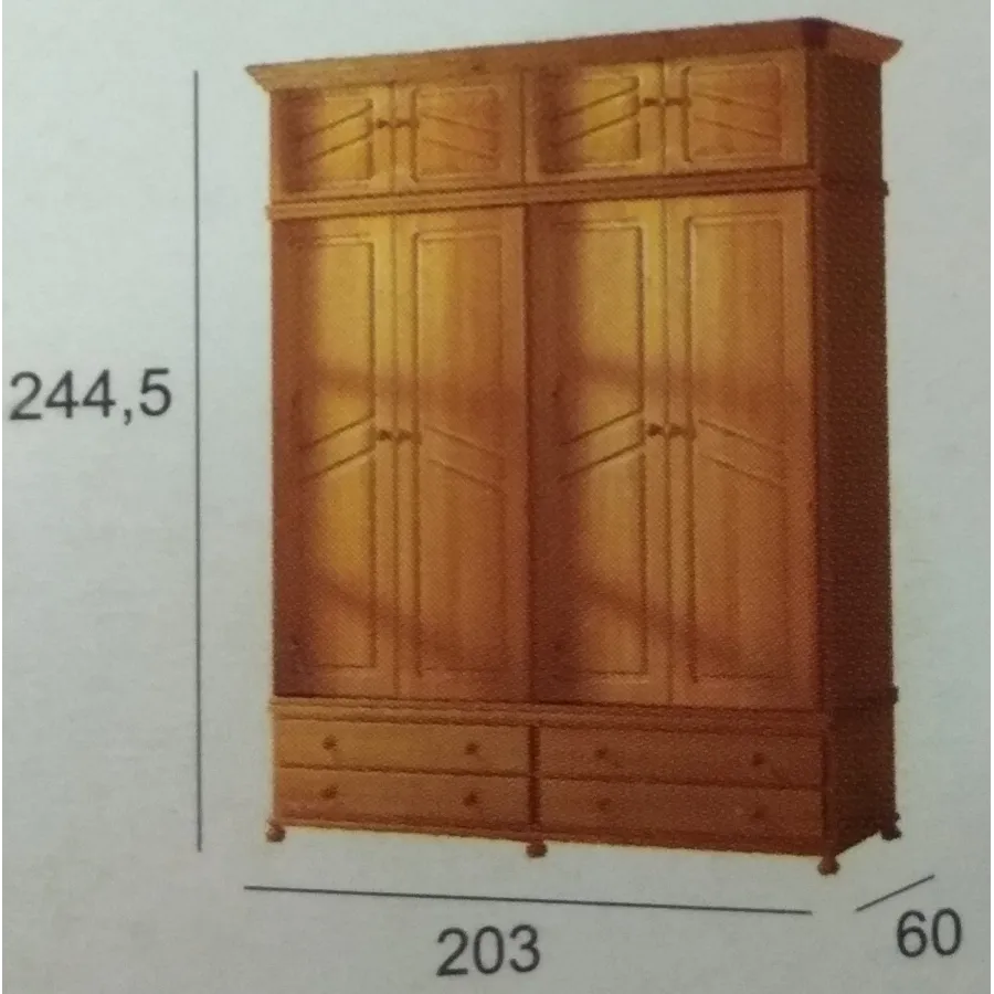 Armario Provenza 4 puertas en Mueblesguadalhorce.es