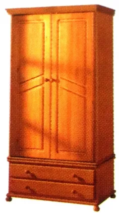 Armario 2 puertas macizas modelo Provenza en Mueblesguadalhorce.es