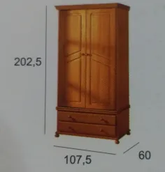 Armario 2 puertas macizas modelo Provenza en Mueblesguadalhorce.es 2