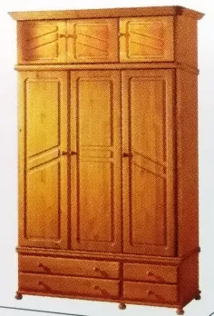 Armario 3 puertas macizas modelo Provenza en Mueblesguadalhorce.es