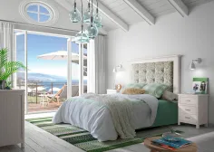 Dormitorio tapizado Cerdeña en Mueblesguadalhorce.es