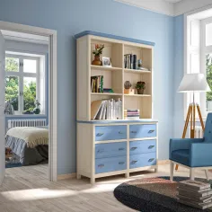 Librería con cajones colonial en Mueblesguadalhorce.es