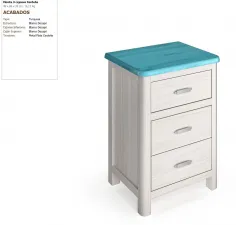 Mesita tres cajones colonial en Mueblesguadalhorce.es 2
