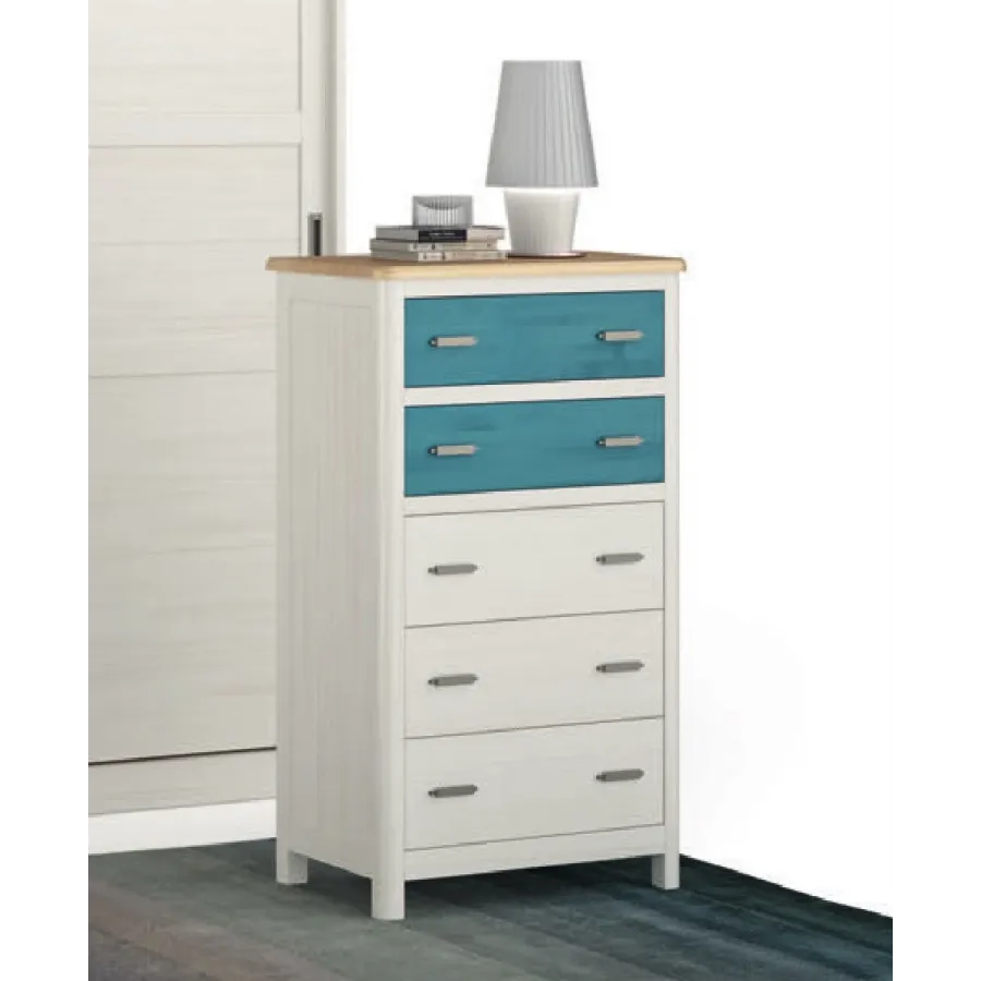 Sinfonier cinco cajones colonial en Mueblesguadalhorce.es