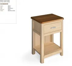 Mesita colonial un cajón en Mueblesguadalhorce.es 2