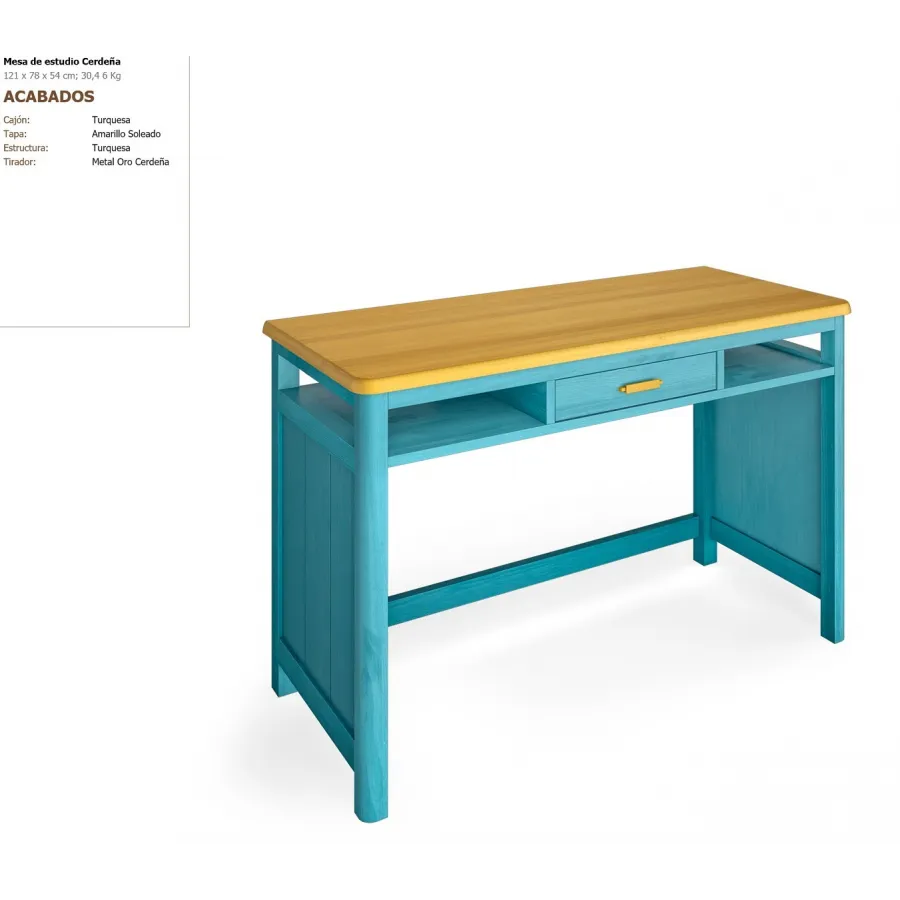 Mesa de estudio Cerdeña colonial en Mueblesguadalhorce.es