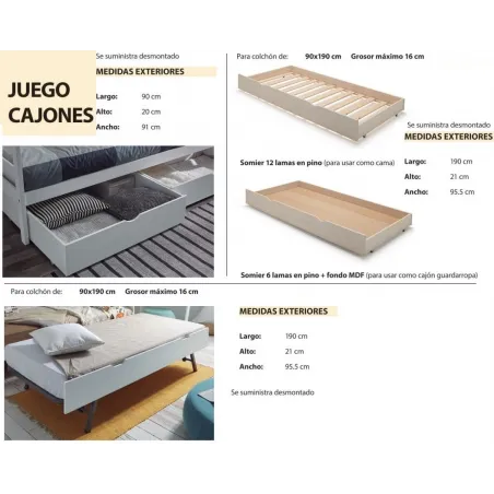 Litera clásica 3 camas