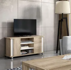 MESA TV MODERNA CON RUEDAS en Mueblesguadalhorce.es