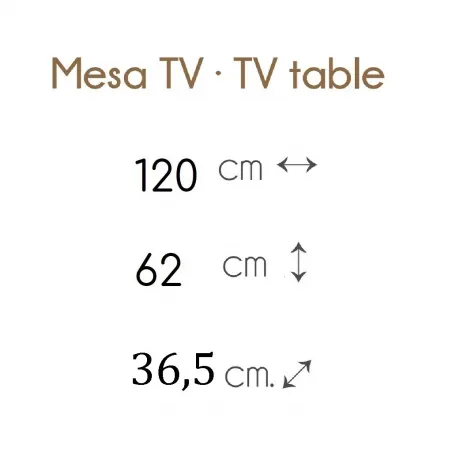MESA TV MODERNA CON RUEDAS en Mueblesguadalhorce.es