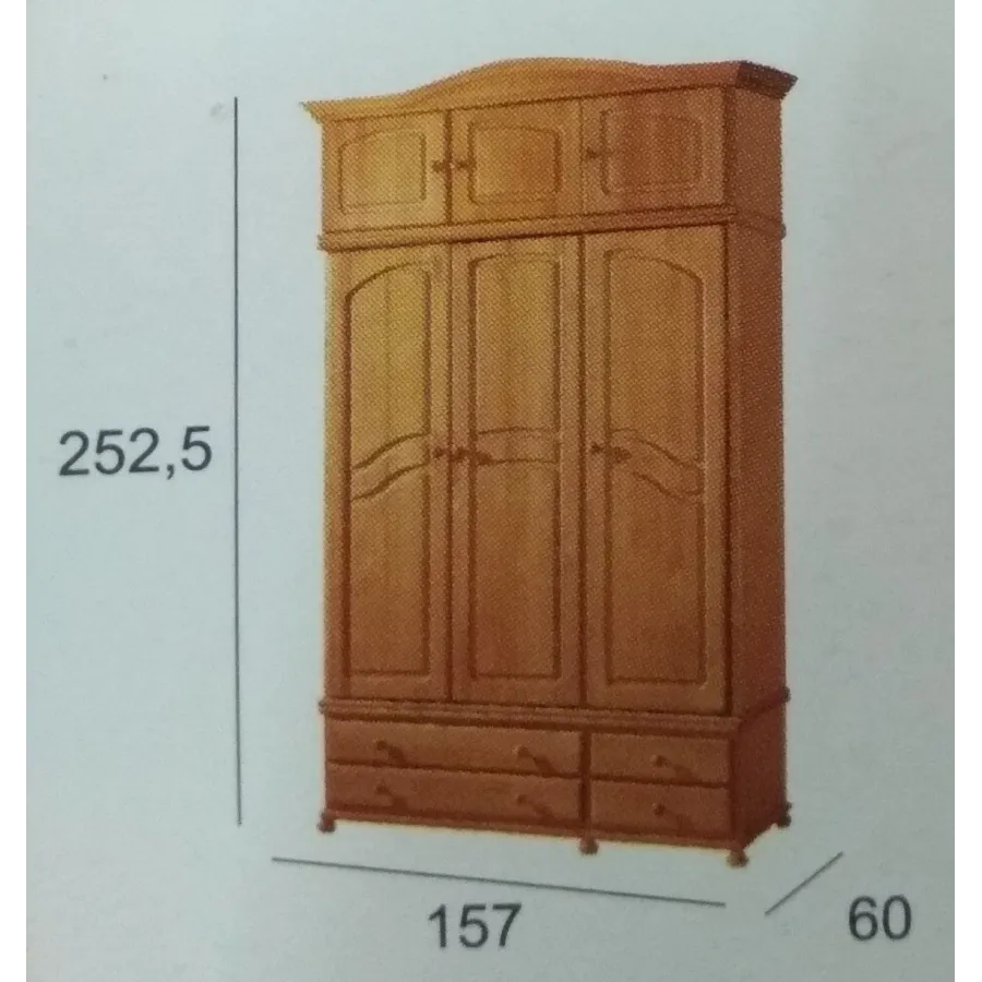 Armario 3P modelo Provenza Juvenil en Mueblesguadalhorce.es