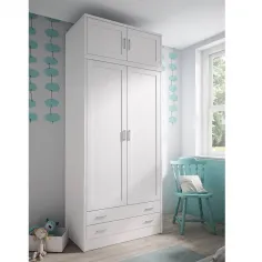 Armario modelo Coral 2 puertas macizas con altillo