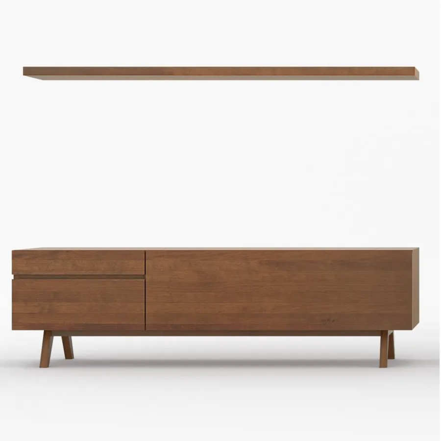Mueble tv 180 cm. diseño en madera en Mueblesguadalhorce.es