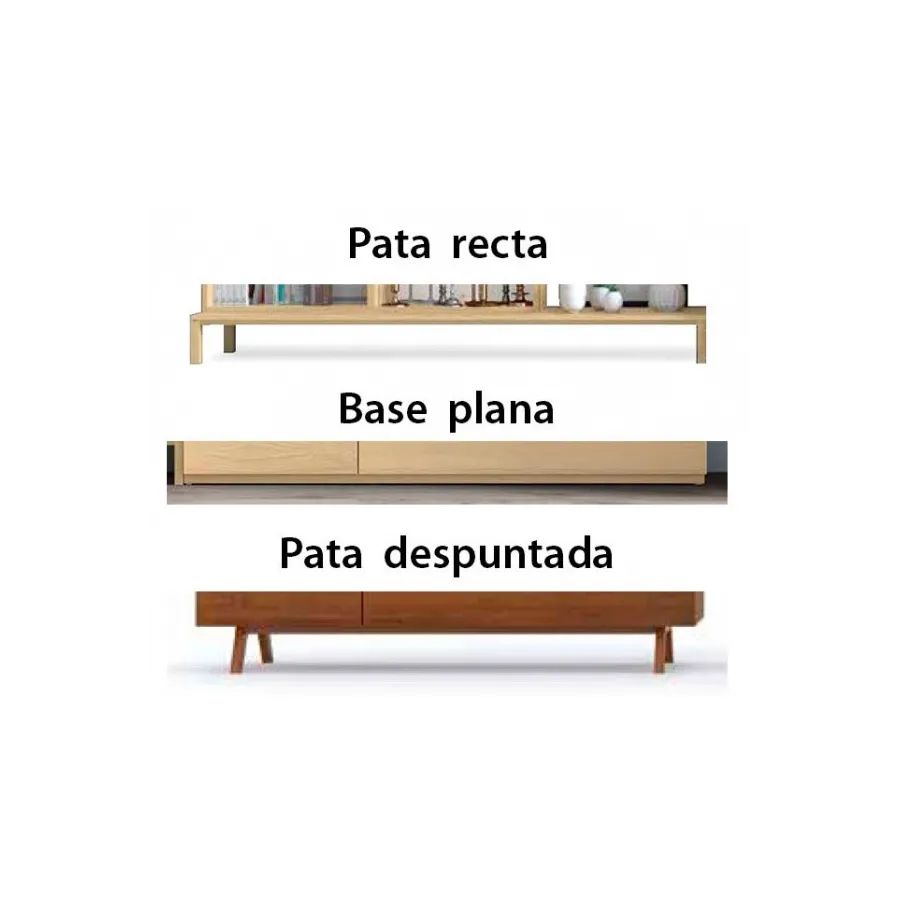 Mueble tv 180 cm. diseño en madera en Mueblesguadalhorce.es