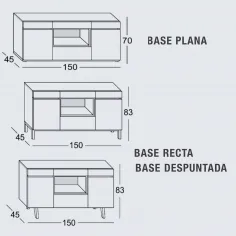 Aparador Zoe 150 cm. en Mueblesguadalhorce.es 2