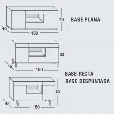 Aparador Zoe 180 cm. en Mueblesguadalhorce.es 2