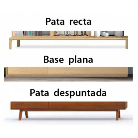 Salón madera maciza de diseño Zoe en Mueblesguadalhorce.es