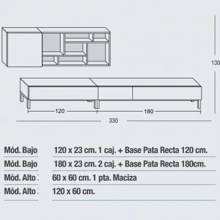 Salón de inspiración nórdica Zoe en Mueblesguadalhorce.es