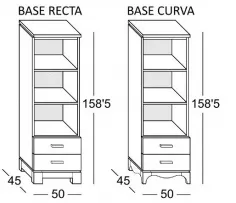Estantería baja con cajones en Mueblesguadalhorce.es 2