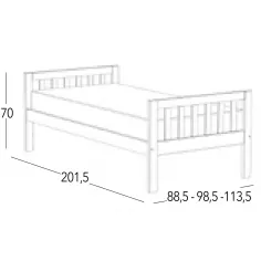 Cama Palillos juvenil en Mueblesguadalhorce.es 2