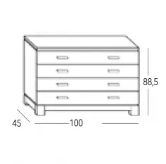 Cómoda 100 Vega en Mueblesguadalhorce.es 2