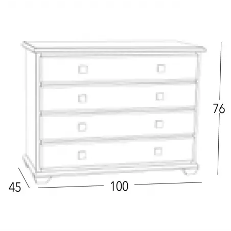 Cómoda Maya 4C en Mueblesguadalhorce.es