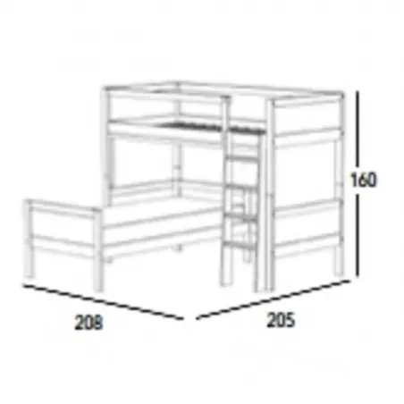 Litera modelo Vito en esquina