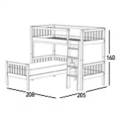 Cama litera Palillos 2