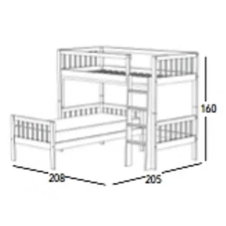 Cama litera Palillos