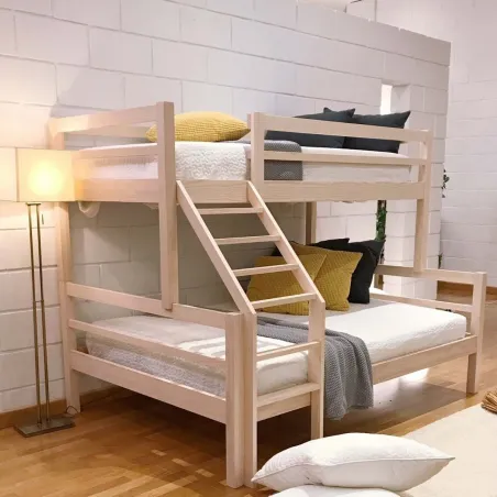 Litera Lola de matrimonio pino macizo en Mueblesguadalhorce.es