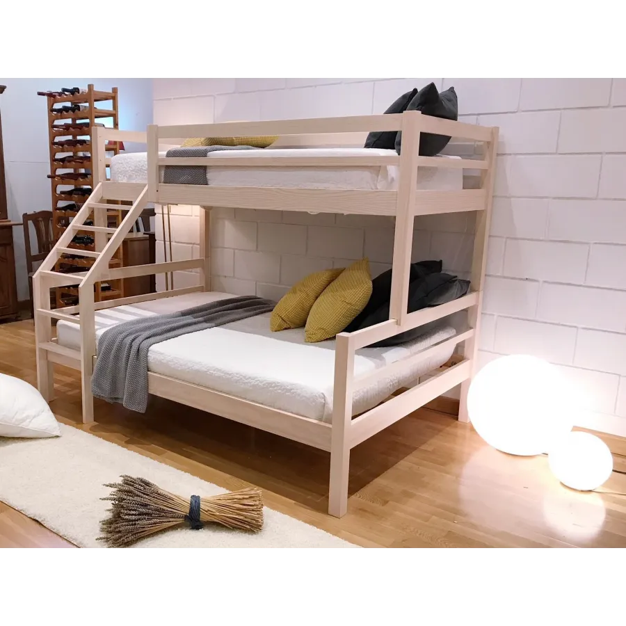 Litera Lola de matrimonio pino macizo en Mueblesguadalhorce.es